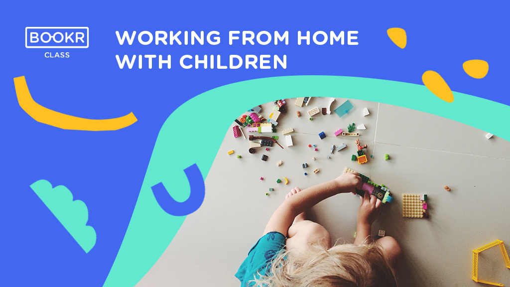 working from home with children