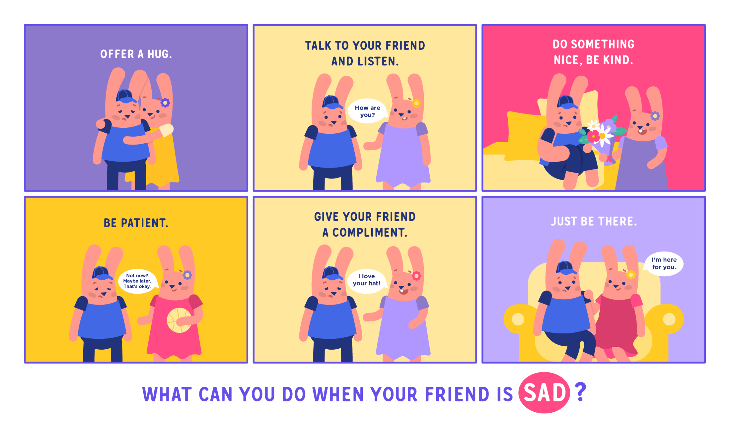 How to help your friend when they are sad
